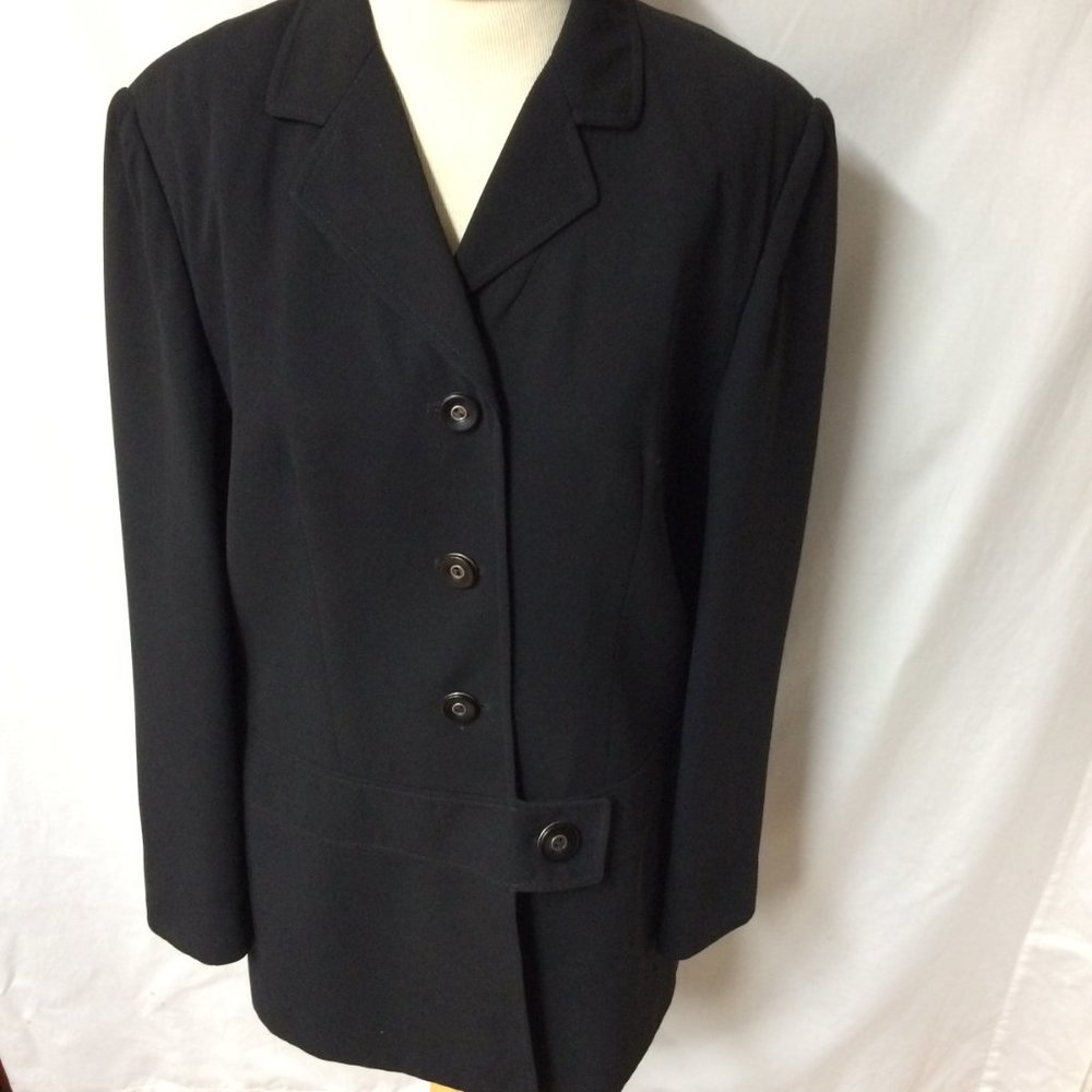 Vintage Pursuits, ltd ladies suit jacket in black Casual business casual Size 12